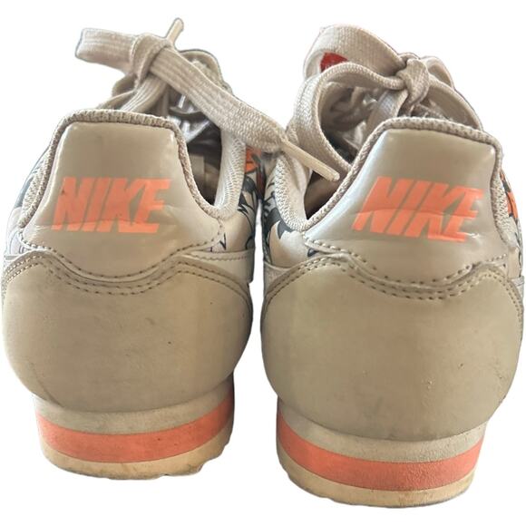 EUC Rare NIKE CLASSIC CORTEZ Gold Floral Print PREMIUM 802370-200 Women Sz 7.5 - Picture 3 of 9